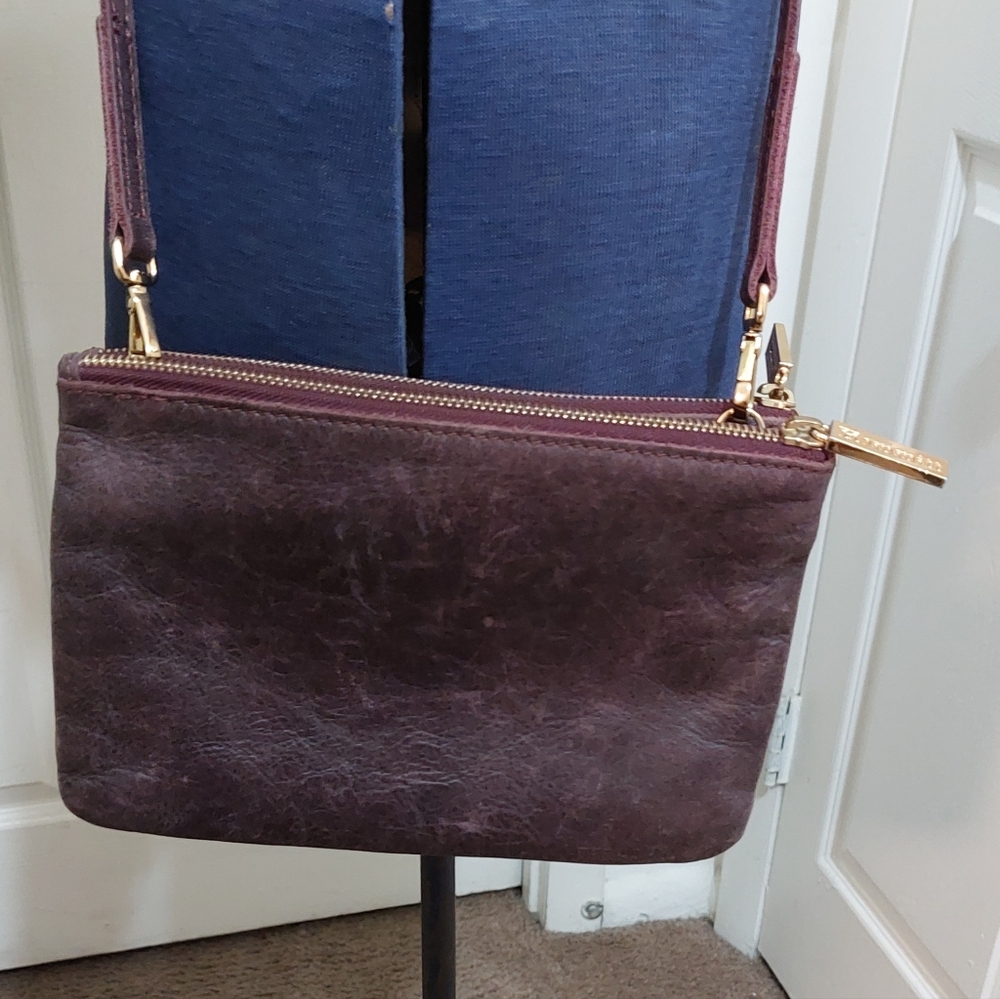 Hammitt Deep Purple Women's Leather Convertable  Crossbody Bag/clutch - Picture 5 of 12
